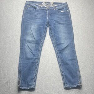 Seven7 Women's Classic Blue Cropped Jeans